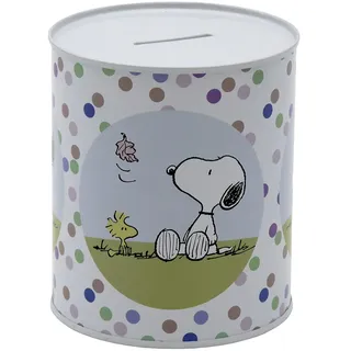 CYPBRANDS Snoopy Spardose aus Metall, für Kinder, 10 x 10 x 12 cm, Mehrfarbig, offizielles Produkt (CyP Brands)