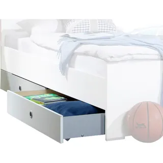 Carryhome Bettschubkasten , Weiß , Holzwerkstoff , 100x16x60 cm , Made in Germany , Schlafzimmer, Betten, Bettgestelle- Einzelteile, Bettkästen