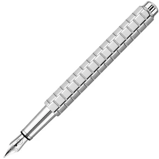 Caran d'Ache Ecridor Avenue Füllfederhalter, Palladium beschichtet, Feder M, Silber