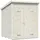 Leif 1,83 x 1,70 m Grau - Braun