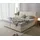 Boxspringbett Dream-Well Plüsch-Cord Beige 180x200 cm Bonell-Matratze PU-Topper