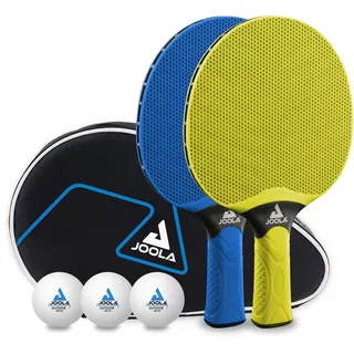 Joola Vivid Outdoor 2 TT-Schläger + 3 TT-Bälle