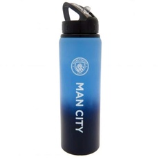 Manchester City F.C. City Man FC Aluminium-Trinkflasche für Sport, Farbe: Farbe: XL, blau, Einheitsgröße K-REY-MC06400