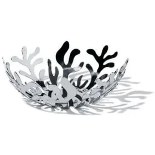 Alessi Mediterraneo Obstschale Silber/Weiß 21 cm