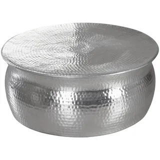 Wohnling Couchtisch Aluminium silber 75,0 x 75,0 x 31,0 cm