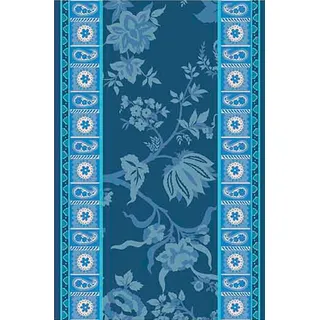 Bassetti Duschtuch Genova B1 aus 100% Baumwolle in der Farbe Blau, Maße: 70cm x 140cm, 9324184