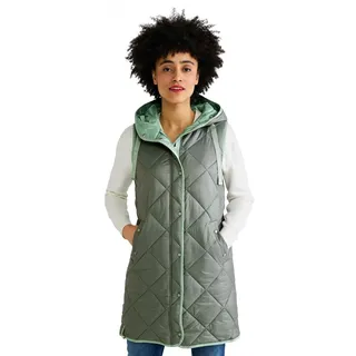 STREET ONE Damen A220170 Longweste, Dark Desert Mint, 36