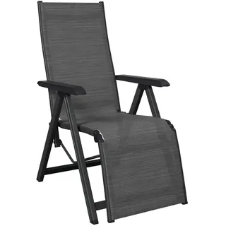 Kettler Garten-Relaxsessel , Anthrazit, Grau , Metall, Textil , 61x111x90 cm , klappbar , Gartenmöbel, Gartenliegen, Liegestühle