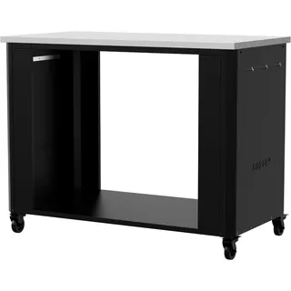 cozze® Outdoor Küchentisch 115, offen, mit Typ 430 Edelstahl-Arbeitsplatte | 1190 x 600 x 900 mm, Maximale Belastung: 100 kg