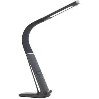 Novel Led-Schreibtischleuchte , Schwarz , Kunststoff , Uni , 13x48x6.5 cm , USB-Anschluss zum Laden von Smartphones, USB-Anschluss zum Laden von Kameras, USB-Anschluss zum Laden von I-Phones, Flexarm, kabelloses Laden, Farbtemperaturwechsler, einfach zu transportieren , Lampen & Leuchten, Innenbeleuchtung, Tischlampen, Schreibtischlampen