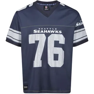 Recovered Seattle Seahawks Navy NFL Oversized Jersey Trikot Mesh Relaxed Top - XL