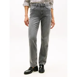 Tommy Hilfiger Damen, Jeans Hose Grey Classic Straight Mid Rise, grau, (Grey), 31W/32L