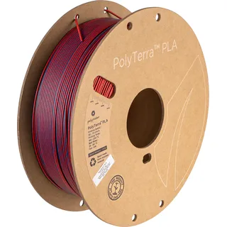 Polymaker Polyterra PLA Dual Color - 1.75mm - 1kg - Shadow Red (Black-Red)