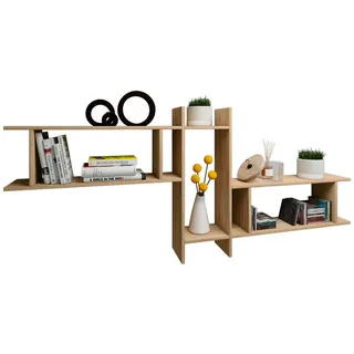 VCM Wandregal Sirola Maxi 188 x 20 x 80 cm Sonoma Eiche