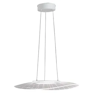 Vela Pendelleuchte, weiß, 24 W LED, 3000 K, dimmbar, in Metall und Methacrylat, modernes Design für elegante Innenbeleuchtung - Weiß