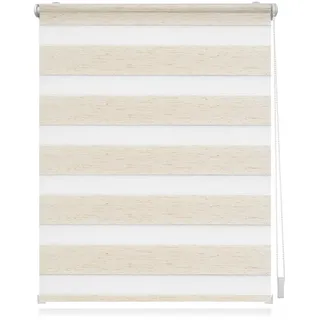 Lichtblick Original Duo Rollo Klemmfix, Ohne Bohren Naturfarben, 220 cm, 90, 220 , Kunststoff , 90x220 cm , Heimtextilien, Vorhänge, Rollos, Doppelrollos