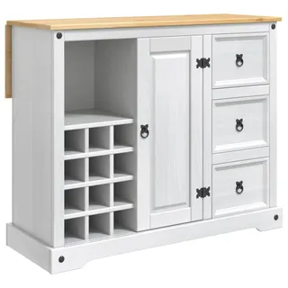 VidaXL Küchenaufbewahrung Weiß und Honigwachs 112 x 70 x 91,5 cm - Weiß