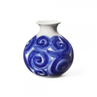 Kähler Tulle Vase 10,5 cm, blau