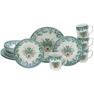 CreaTable CreaTable, Weihnachten Kombiservice-Set, 16-tlg. 16959,