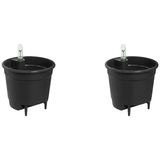 elho Selbstbewässerungs-System Ø 24 x 22 cm Schwarz