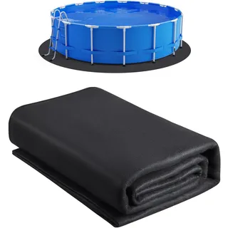 Vevor runde Poolunterlage schwarz 5,5 m