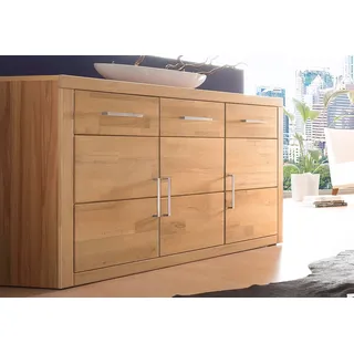 OTTO home Sideboard 130 x 80 x 42 cm Beige / Braun