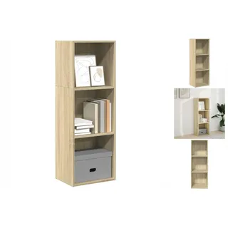 vidaXL Bücherregal Sonoma-Eiche 40x30x114 cm Holzwerkstoff