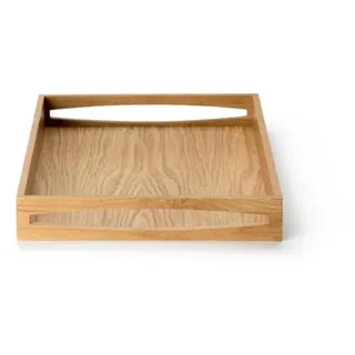 Continenta 4140 Oak Wood Tablett aus Eichenholz, Holz, Hellbraun