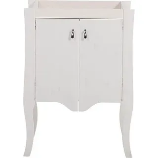 Badmöbel Antik Stil Becken Unterschrank Landhaus Badezimmer Neu 59cm Waschbecken - Weiß