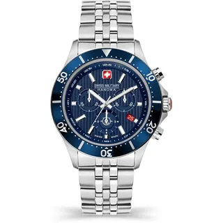 Swiss Military Hanowa SMWGI2100703 Flagship X Chrono Herrenuhr mit Edelstahlband Saphirglas