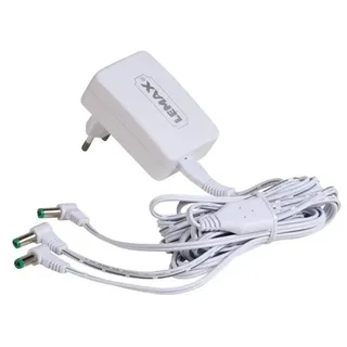 Lemax 4.5V 3-Output Adapter White Fixed EU Plug V.2