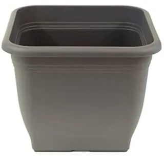 greemotion Pflanzkübel Pia Anthrazit-Grau - Blumentopf 58x58cm - 76,5L Blumenkübel eckig - Übertopf UV-beständiger Kunststoff - Pflanztopf frostsicher - Pflanzgefäß mit Bodenlöchern - Pflanzen-Zubehör