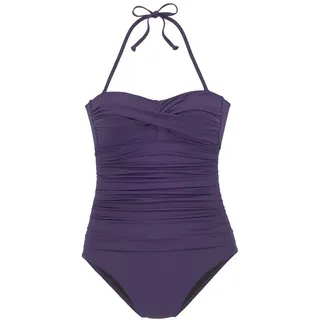 LASCANA Badeanzug Damen Lila 38 Cup C