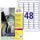 Avery Zweckform Adressetiketten L7911-40 Weiß 45 7 21 2 40 1920 St