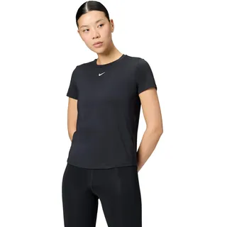 Nike Damen One Classic Df SS T-Shirt, Black/White, XS