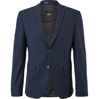 S.Oliver BLACK LABEL Slim: Indoor-Sakko Herren, blau, 48