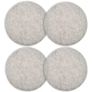 Intirilife Sitzkissen (4er Set) , Grau , Textil , 34x31.5x34 cm , Heimtextilien, Wohntextilien, Sitzkissen