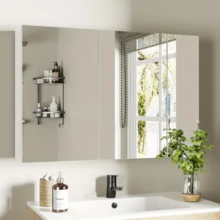 Badezimmerspiegel - Spiegelkorpus - Wandregal - Aufbewahrungsbox - Badezimmerkorpus - Wasserbeständiges Holz