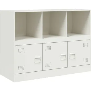 Sideboard Weiß 99x39x73 cm Stahl - Weiß