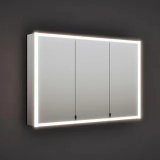 burgbad rl20 Spiegelschrank 121 cm, mit Klarglas Lichtrahmen