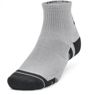 Under Armour Performance Tech Quarter Socken 3er Pack Grau/Schwarz/Weiß 47-50