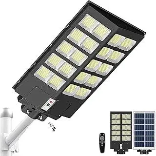 Solarstrahler für außen mit Bewegungsmelder, 1000W 100000LM IP65 Wasserdicht LED Solar Solarlampen, Dämmerungs- bis Morgengrauen für Terrasse, Parkplatz, Garten