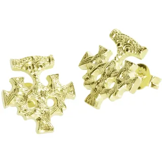 Ostsee-Schmuck Ohrstecker Hiddensee gold 333 15 x 13 mm