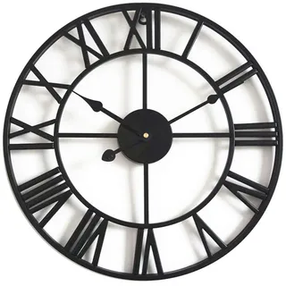Taodyans Vintage Wanduhr 40 cm 68 schwarz