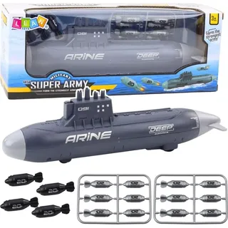 Schiff U-Boot Schießen Torpedo Antrieb Dunkelgrau 28Cm