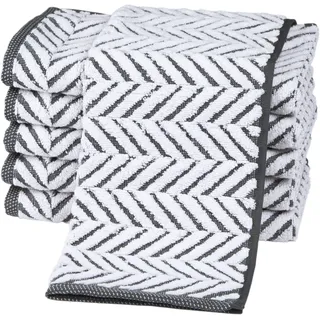 Ross Sensual 9002 Gästehandtuch 30 x 50 cm schwarz-weiß