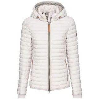 camel active Damen Leichte Steppjacke aus recyceltem Polyamid Wollweiß, womenswear-44