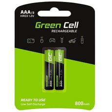 Green Cell battery - 2 x AAA - NiMH