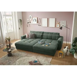 ed-lifestyle polstermöbel Barura Sofa Loveseat 292 x 194 cm Grün - Schwarz