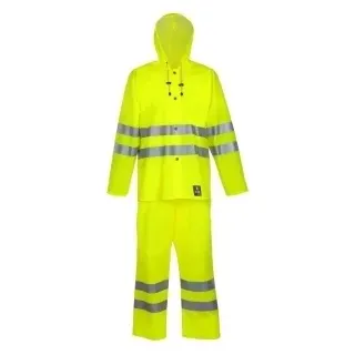 PROS Reflektierende Kleidung 1101/1011 Regenkleidung WASSERSCHUTZKLEIDUNG Wasserdicht Gelb, 48 - Gelb